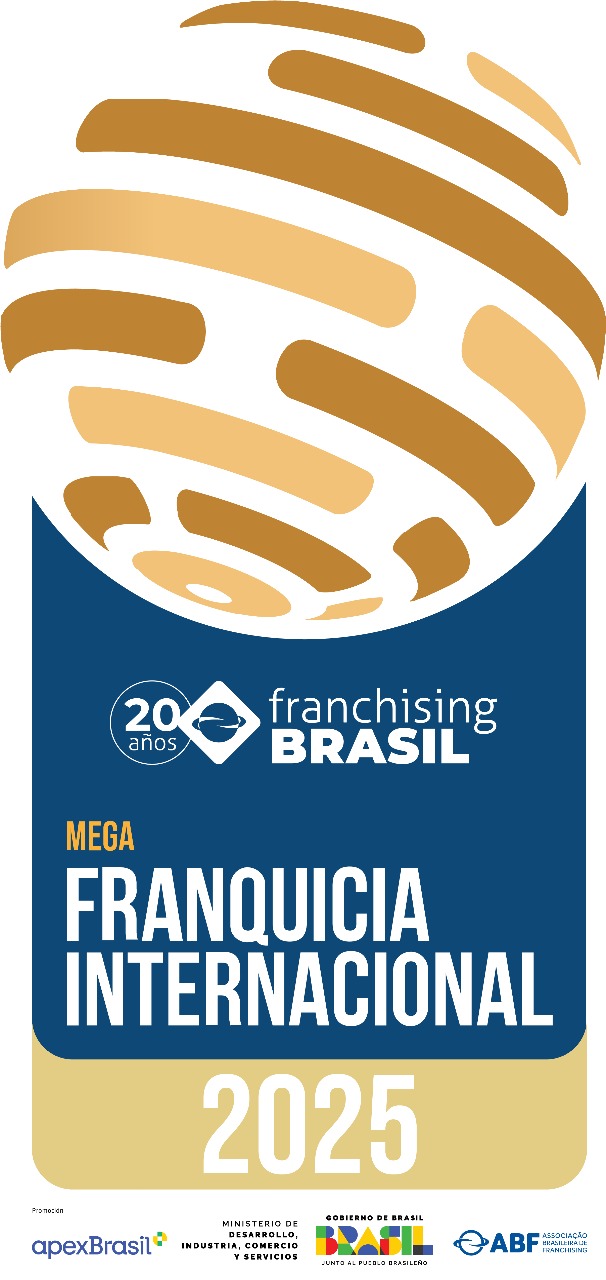 Mega Franquia Internacional — Franchising Brasil (ABF). Premiada nesta categoria desde 2021.